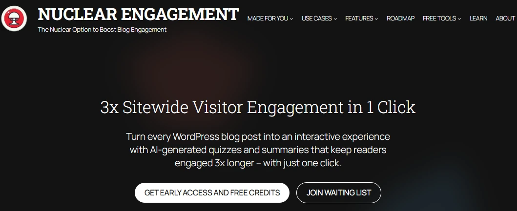 Nuclear Engagement WordPress Quiz Plugin