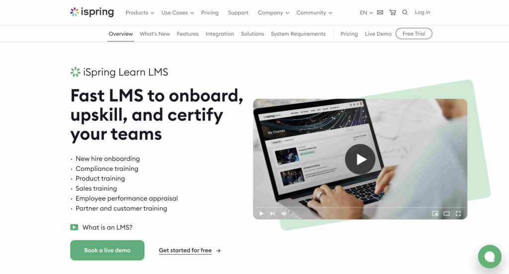 iSpring LMS tool