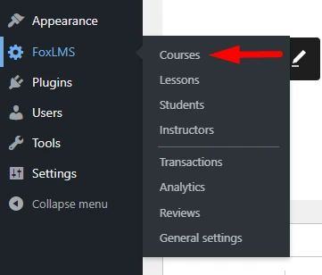 Add FoxLMS Course