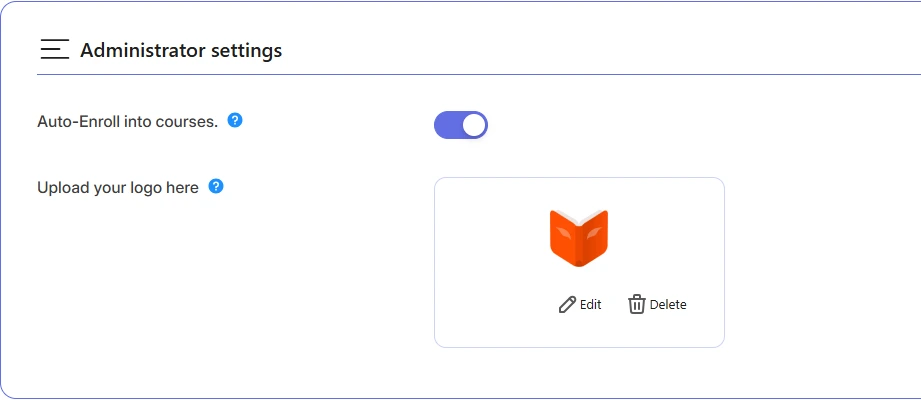FoxLMS Admin Settings