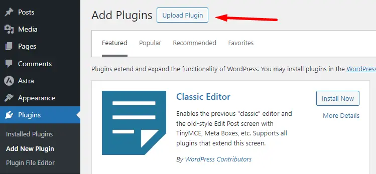 Upload LMS Plugin