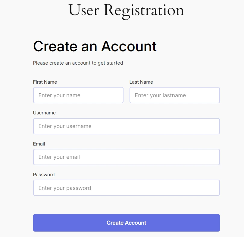 WordPress FoxLMS Student Registration Form