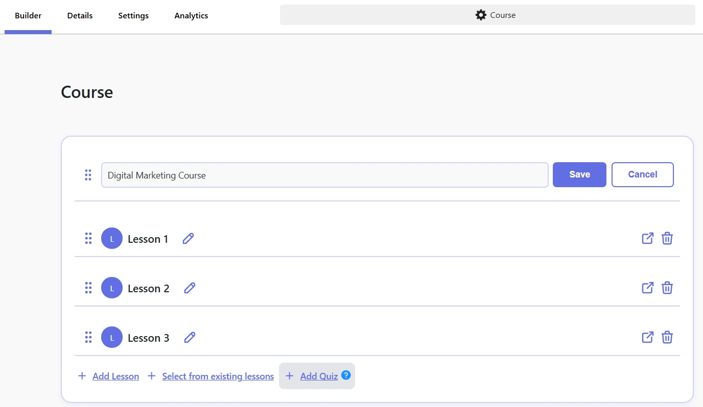 Configure LMS Course Settings